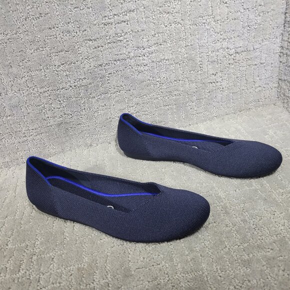 Rothy’s The Flat Women's Size US 9 Maritime Navy Round Toe Slip On Ballet Shoes - Picture 5 of 8